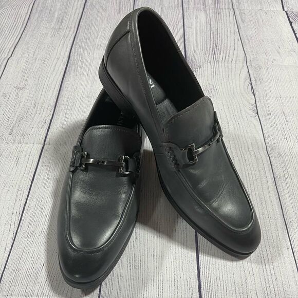 Alfani Men's Chandler Moc-Toe Loafers Grey Leather - Picture 1 of 7